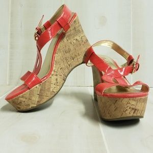 Candie's Rocking Tangerine Wedge
